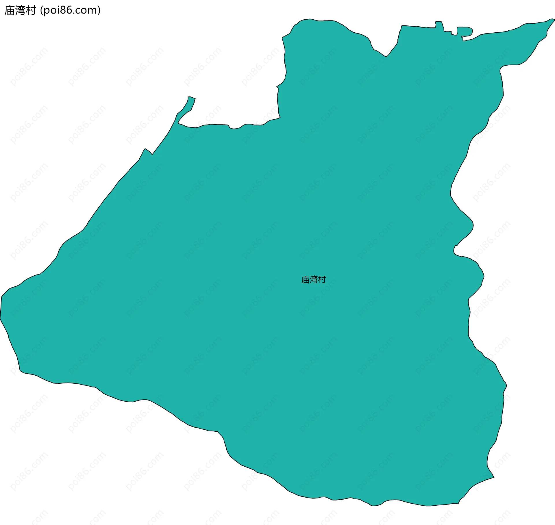 庙湾村边界地图