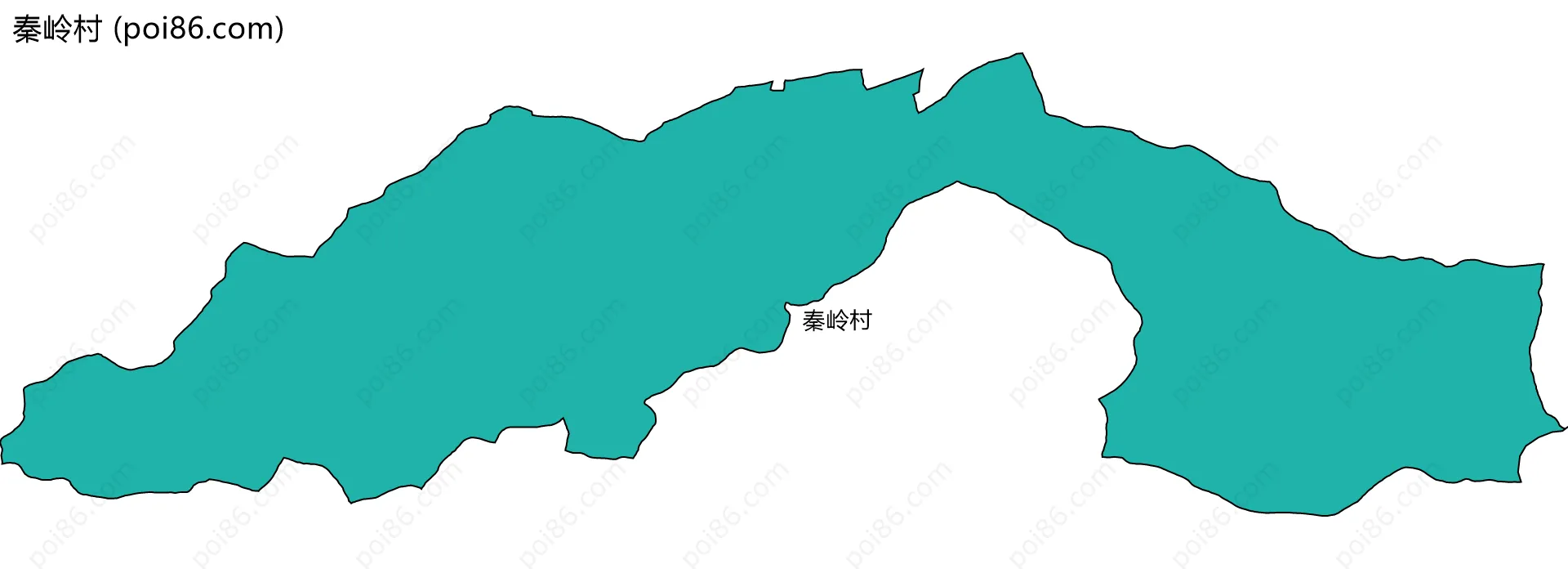 秦岭村边界地图