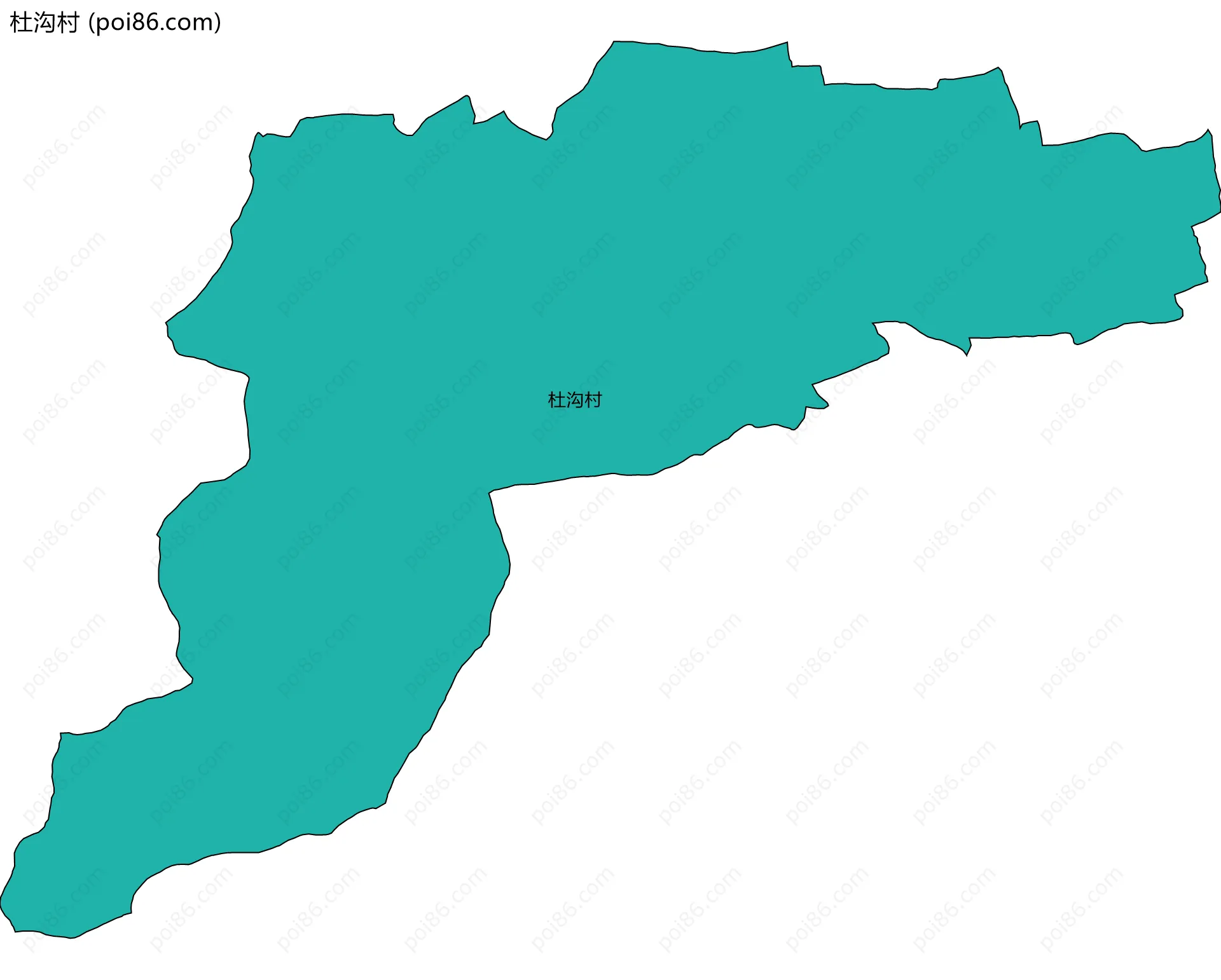 杜沟村边界地图