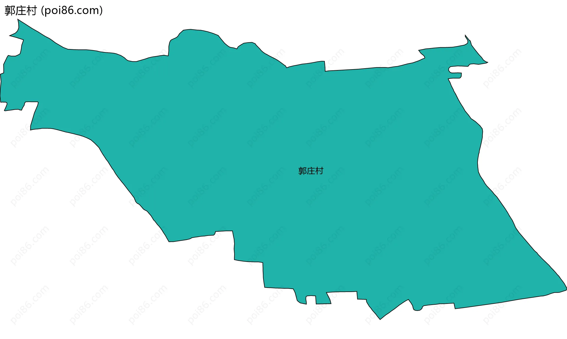 郭庄村边界地图