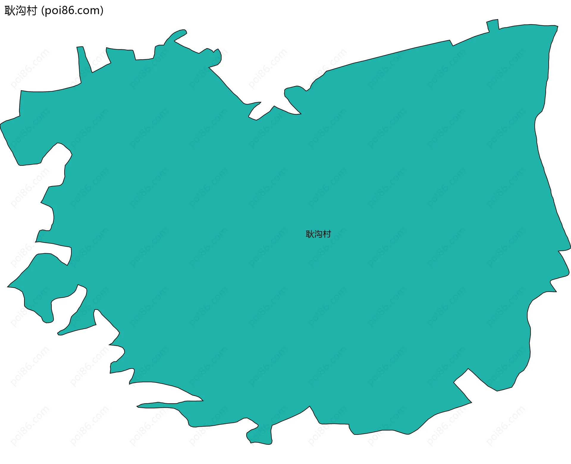 耿沟村边界地图