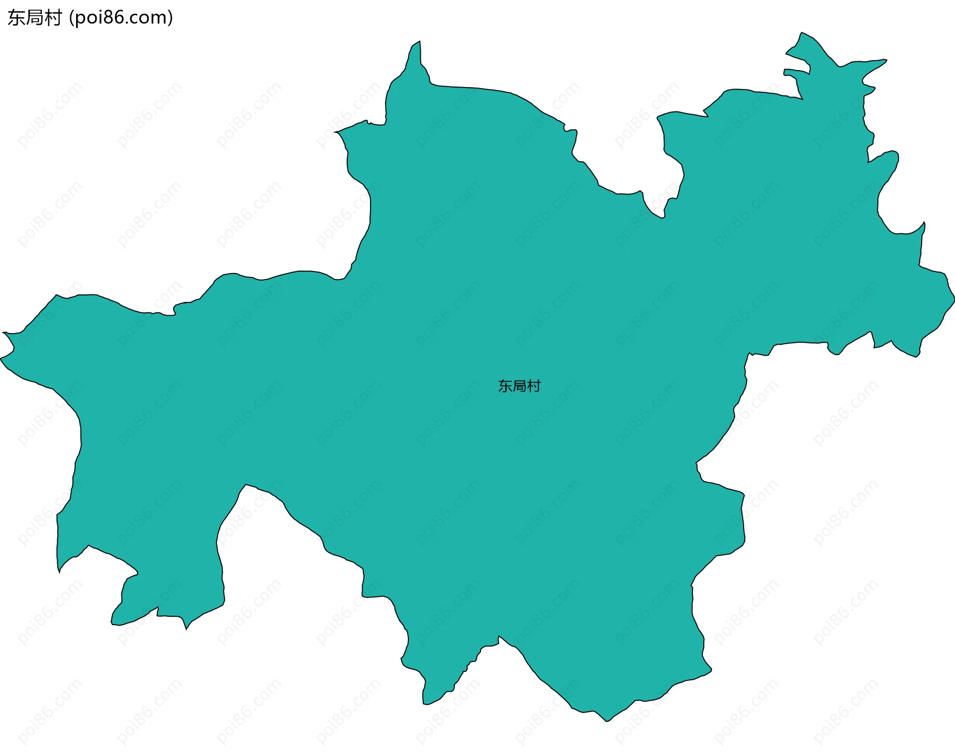 东局村边界地图