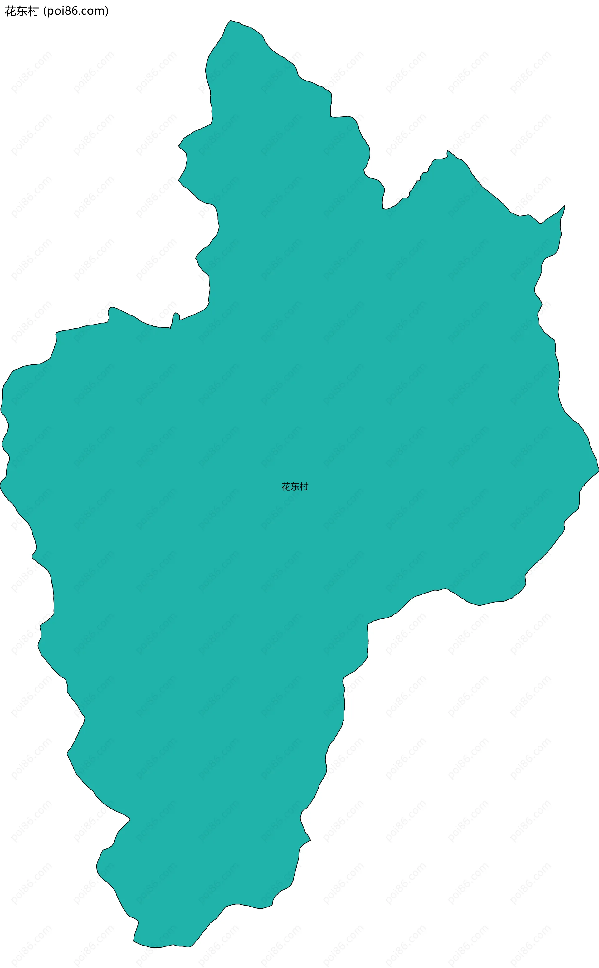 花东村边界地图