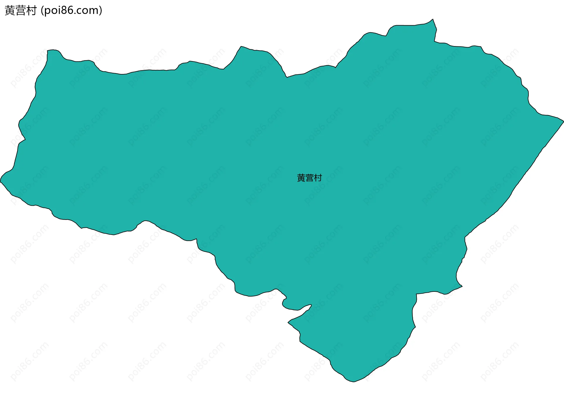 黄营村边界地图