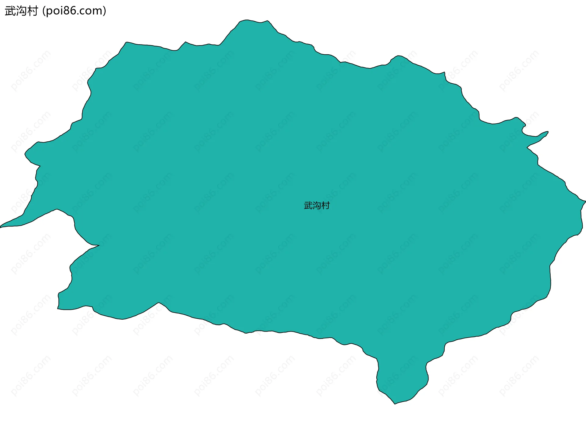 武沟村边界地图