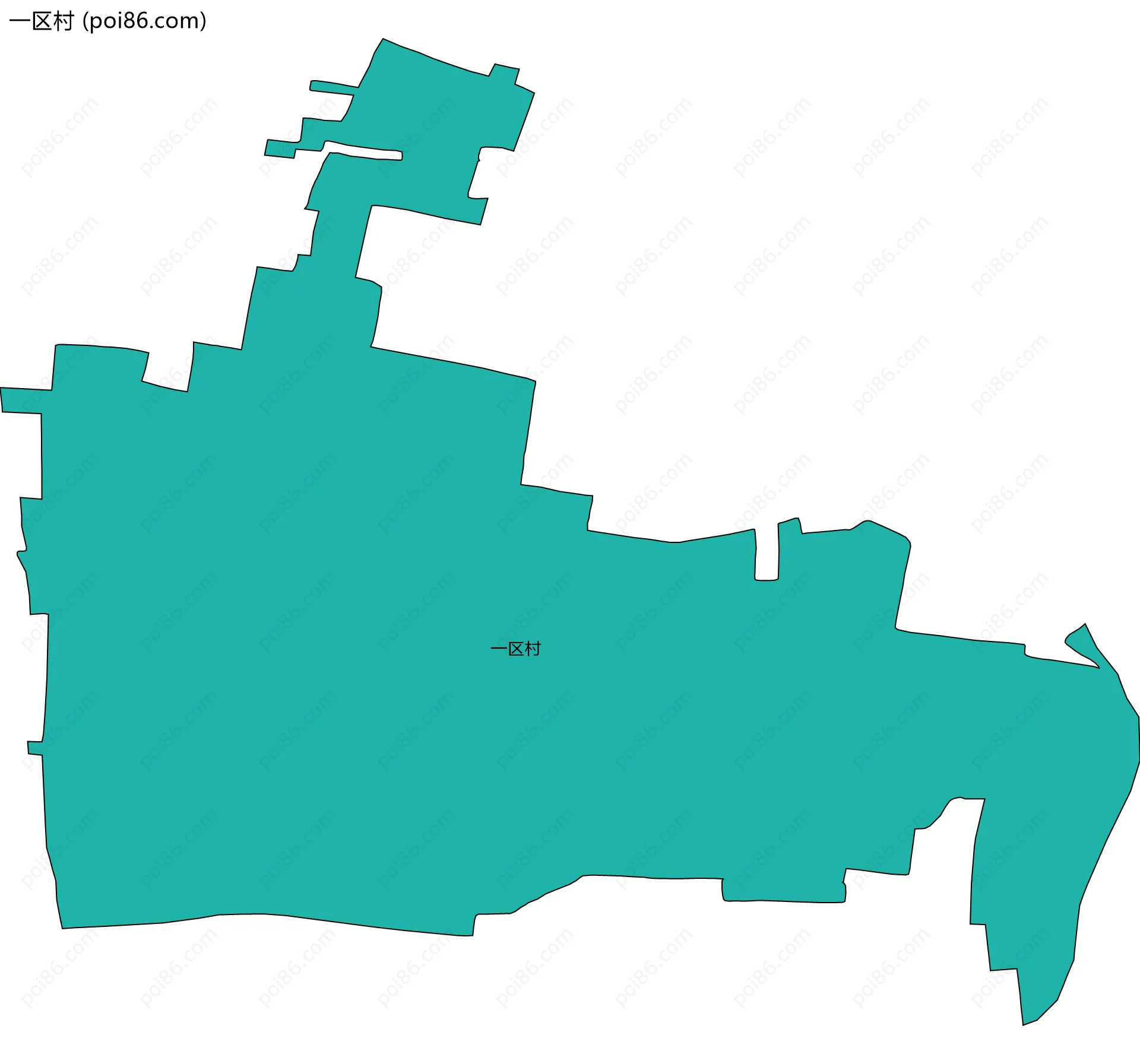 一区村边界地图