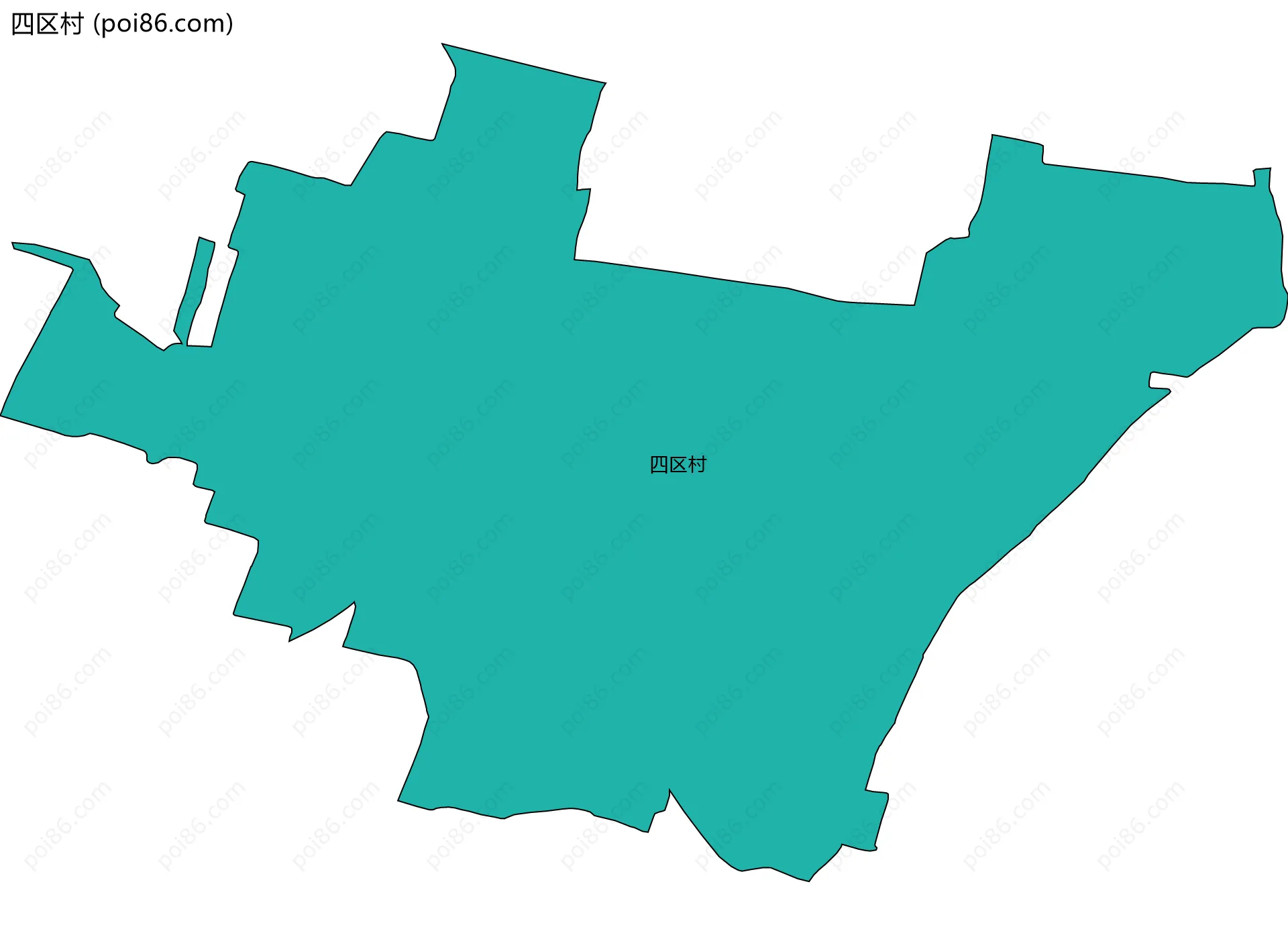 四区村边界地图