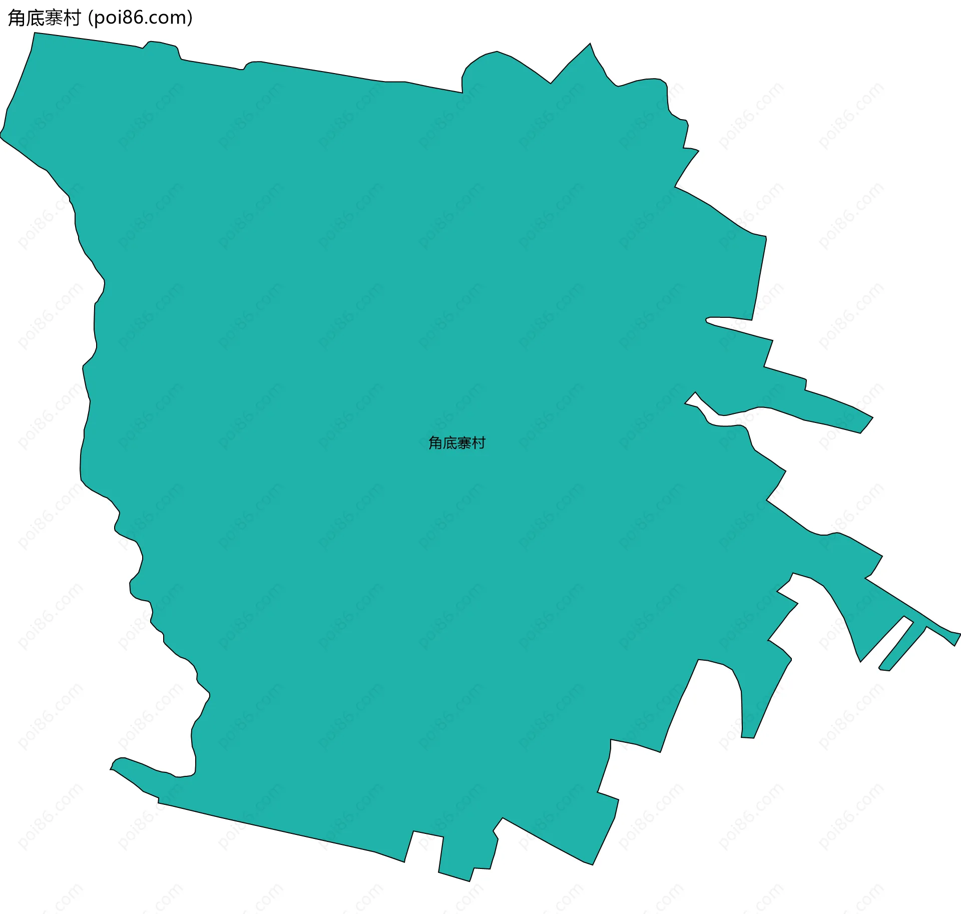 角底寨村边界地图