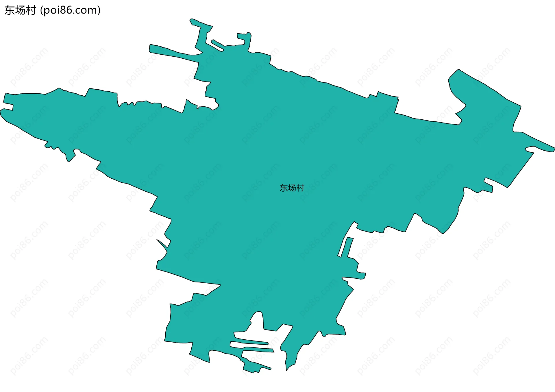 东场村边界地图