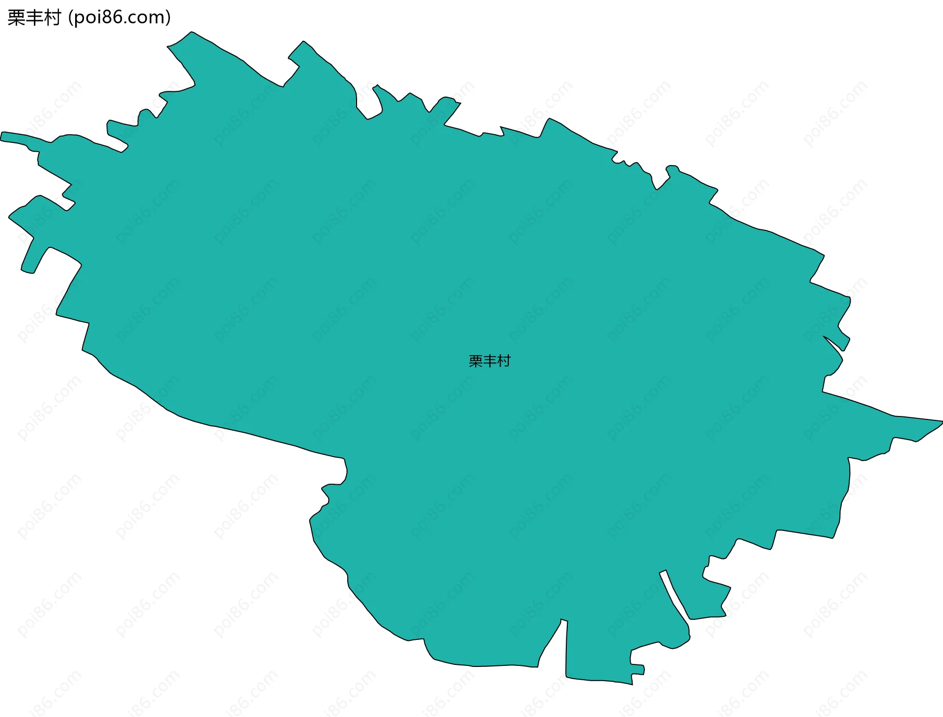 栗丰村边界地图