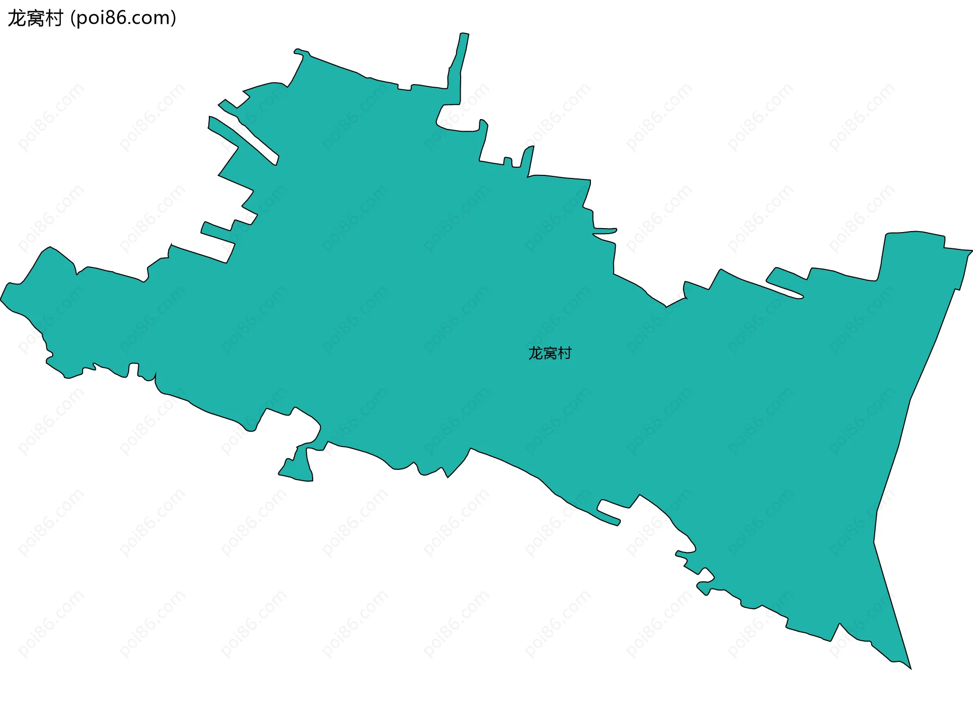 龙窝村边界地图