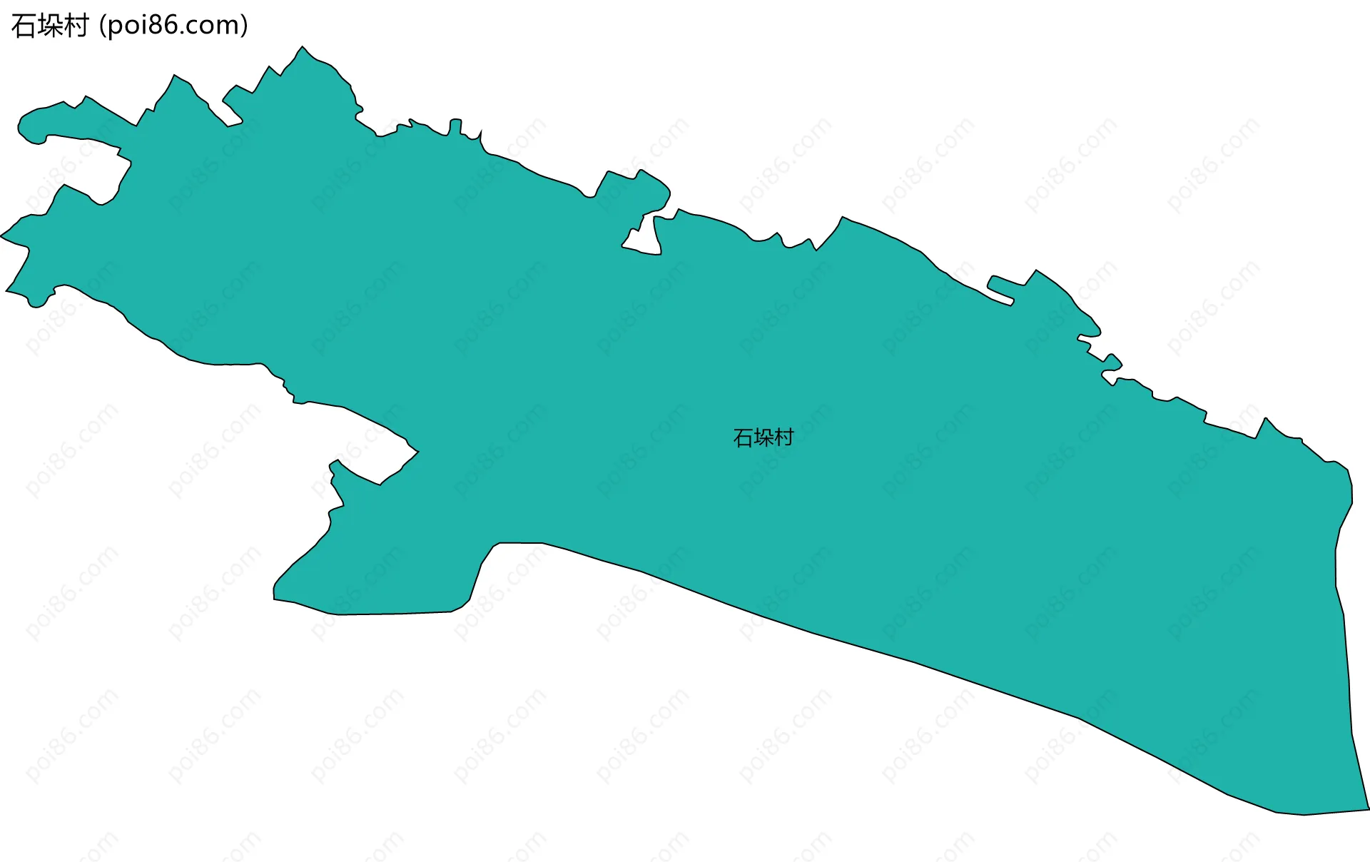 石垛村边界地图