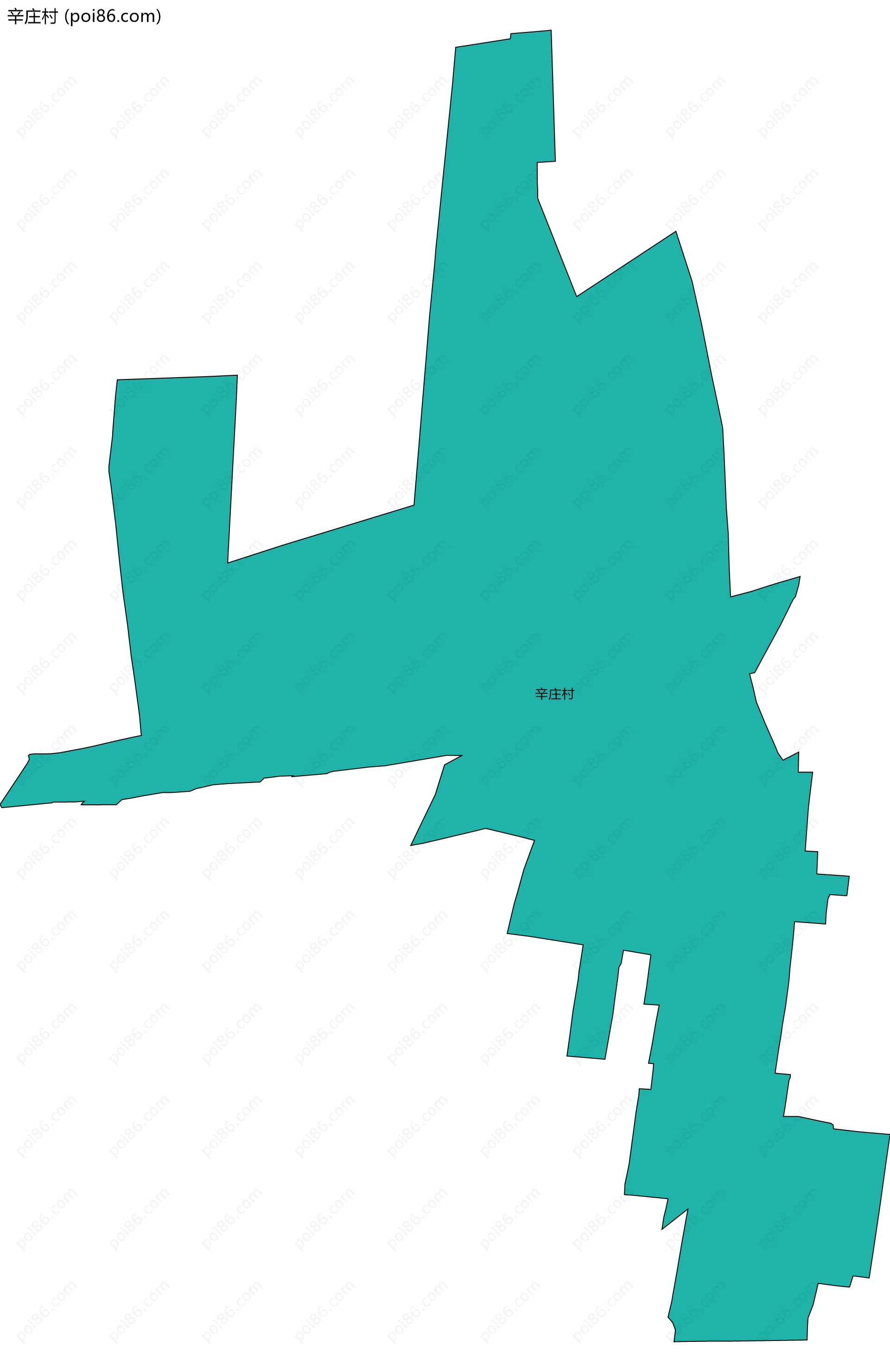 辛庄村边界地图