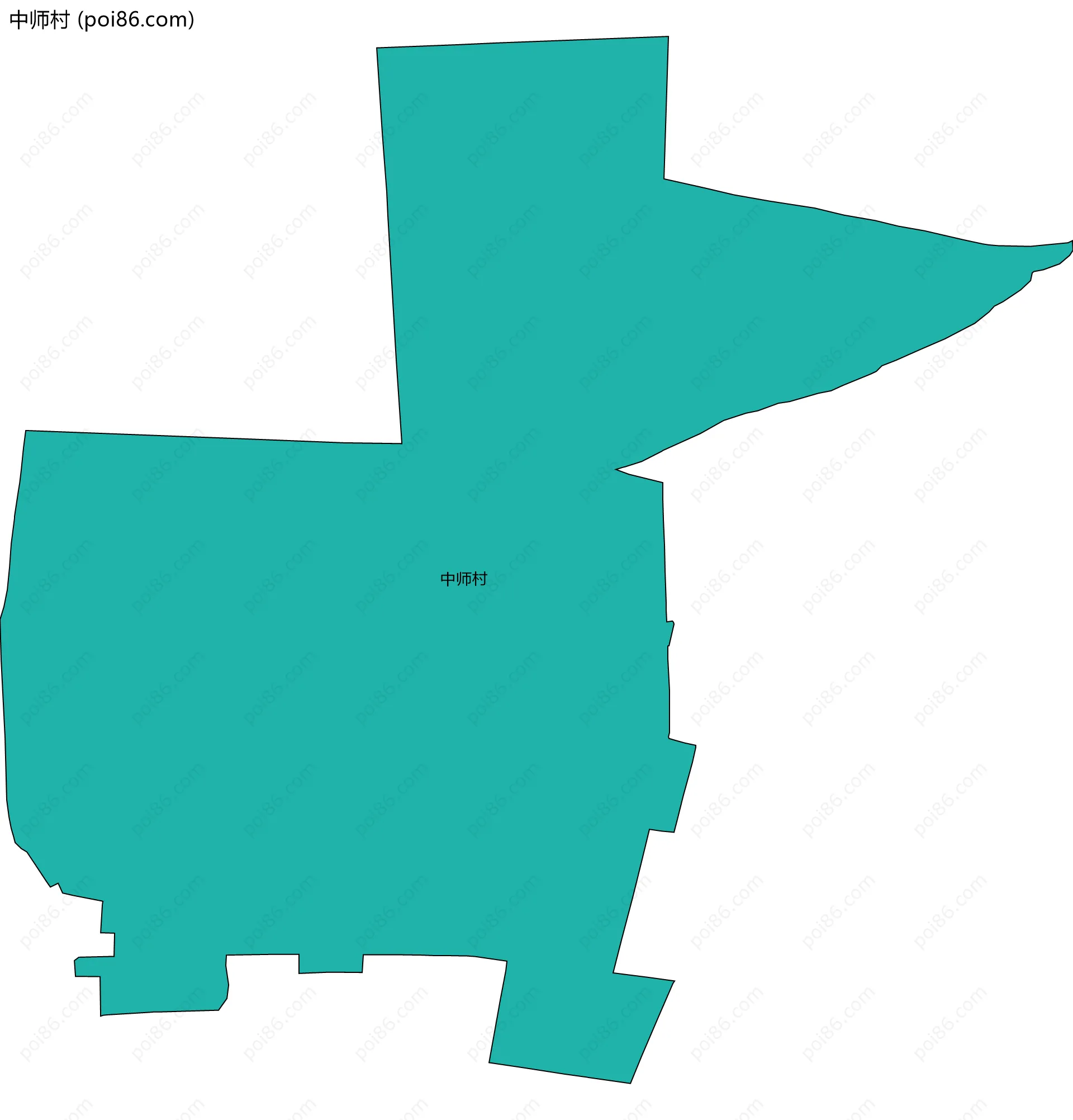 中师村边界地图