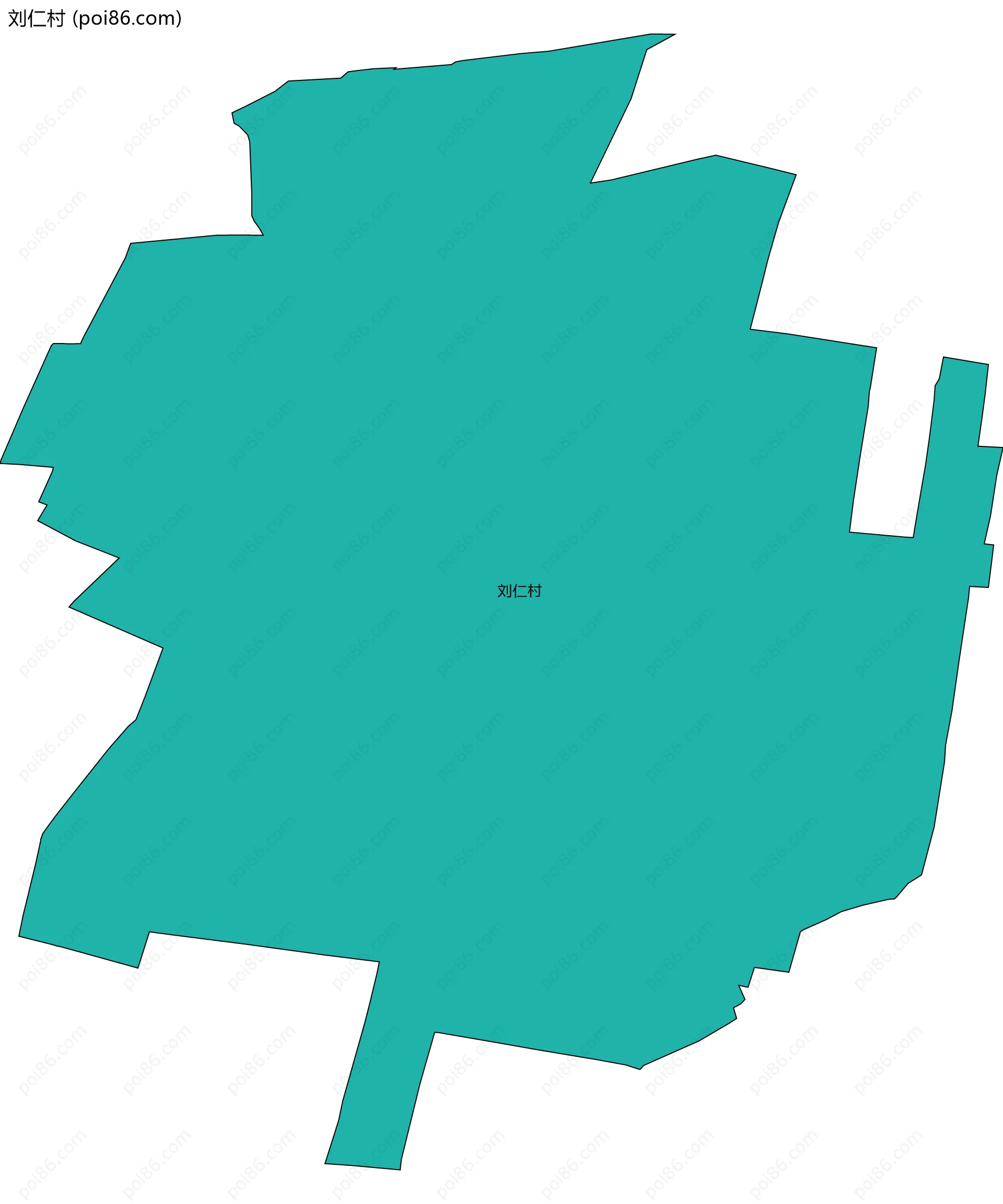 刘仁村边界地图