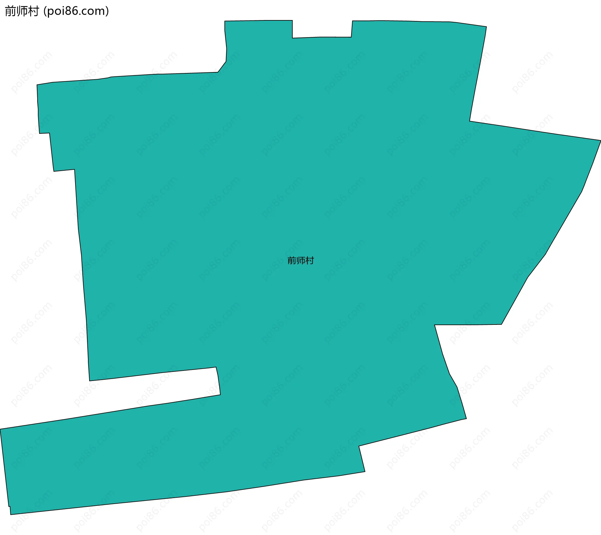 前师村边界地图