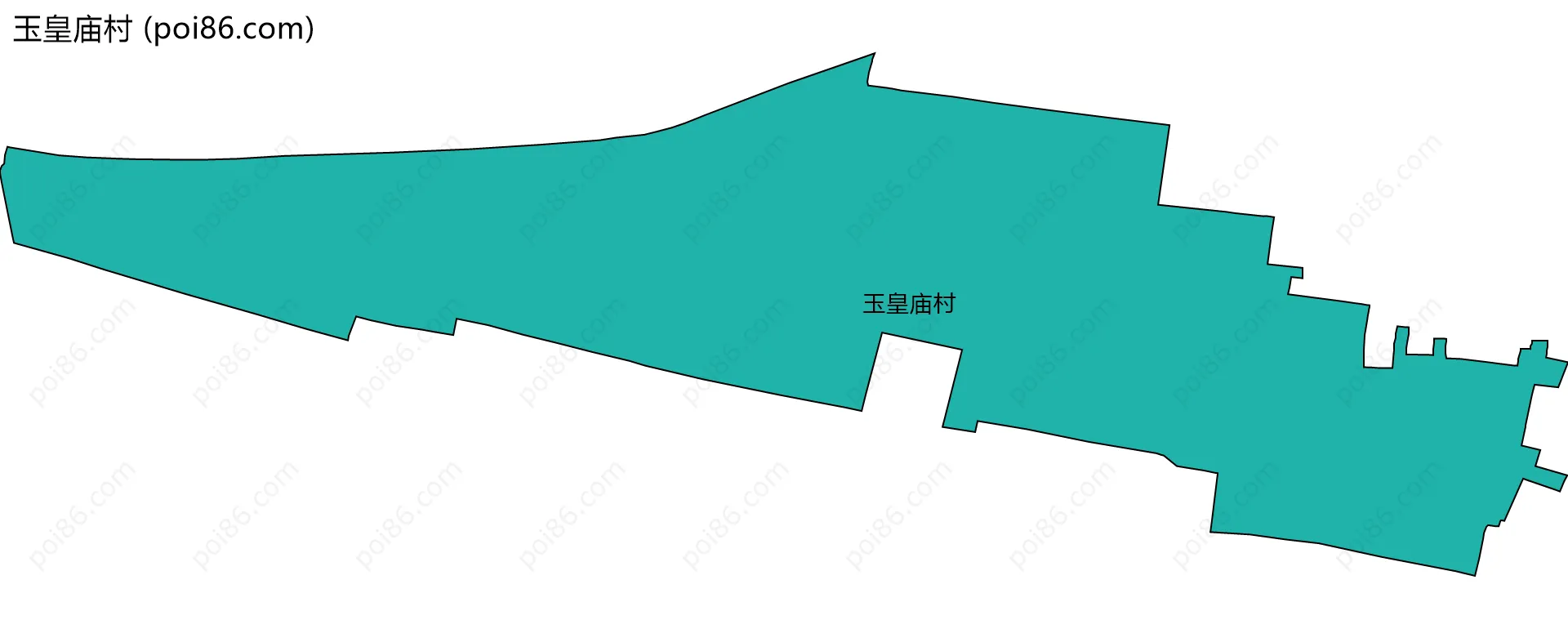 玉皇庙村边界地图