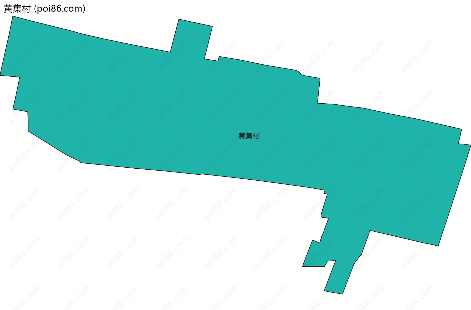 黄集村边界地图
