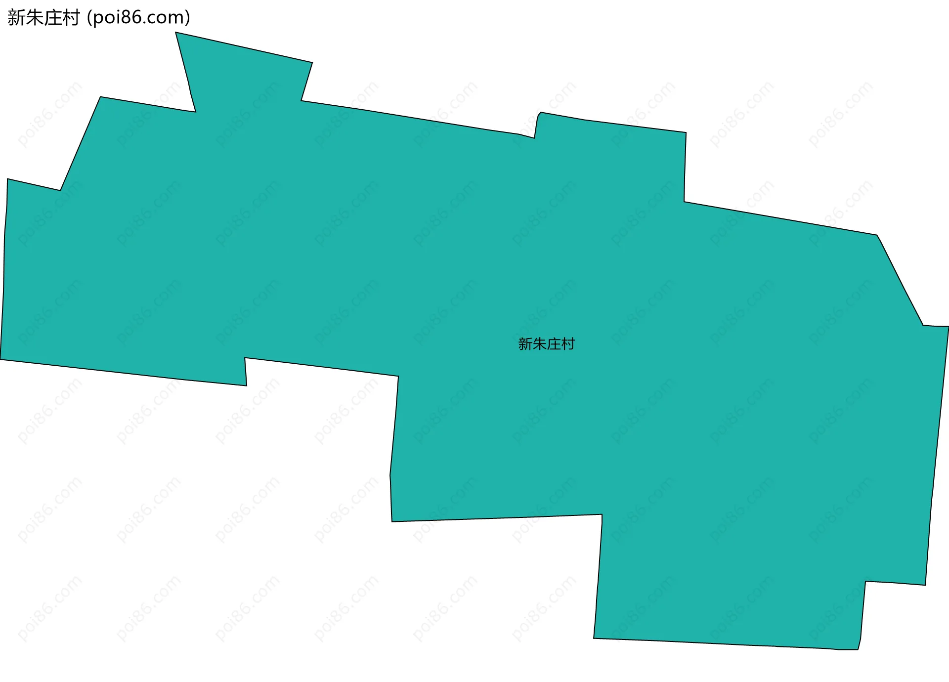 新朱庄村边界地图