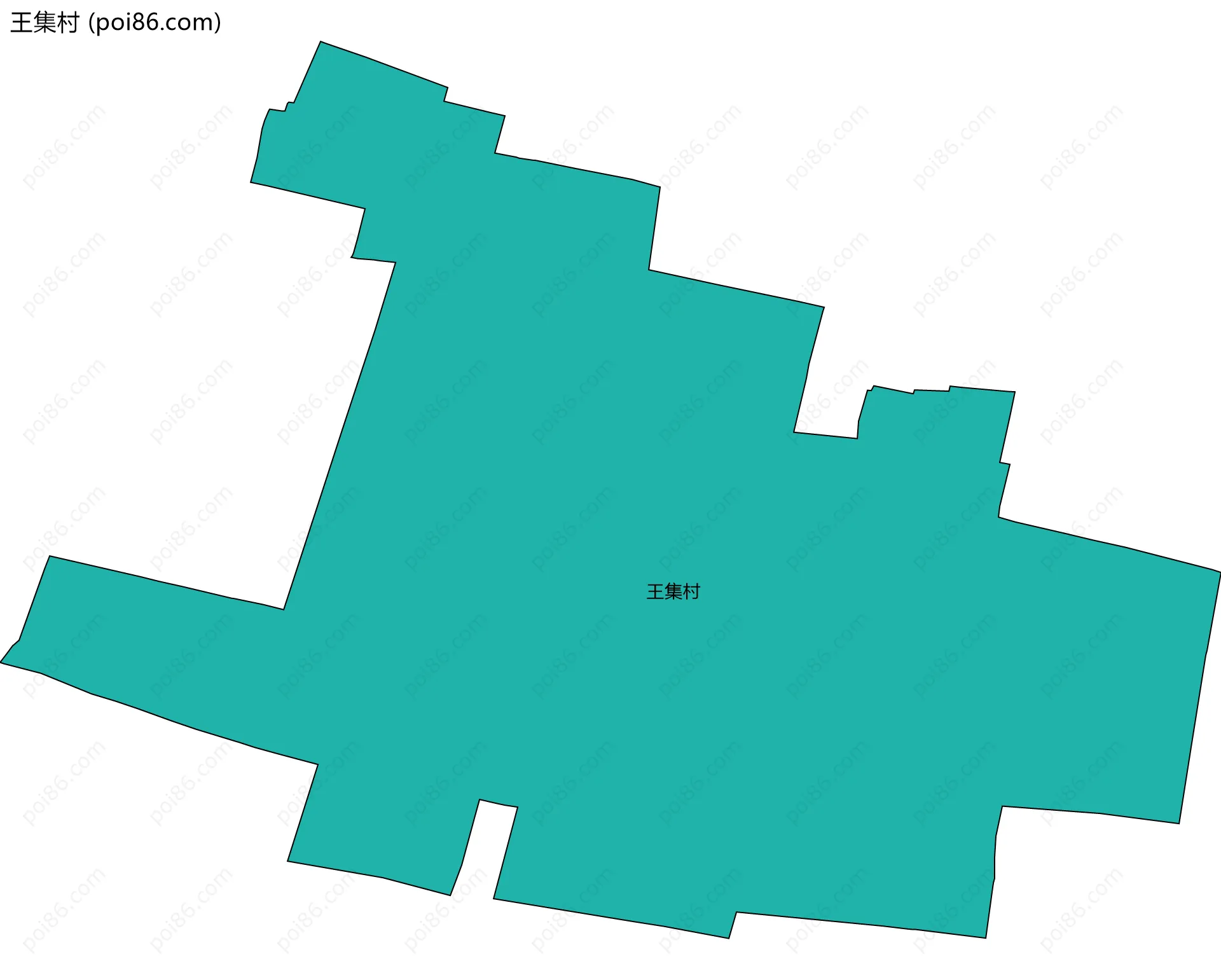 王集村边界地图