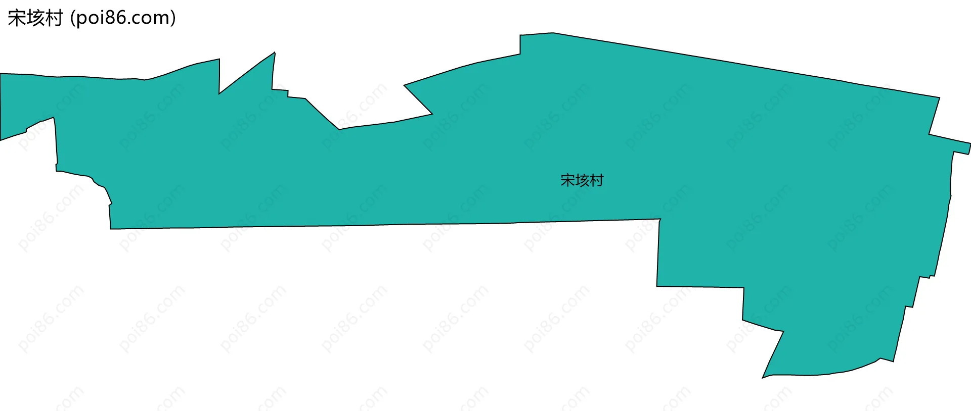 宋垓村边界地图
