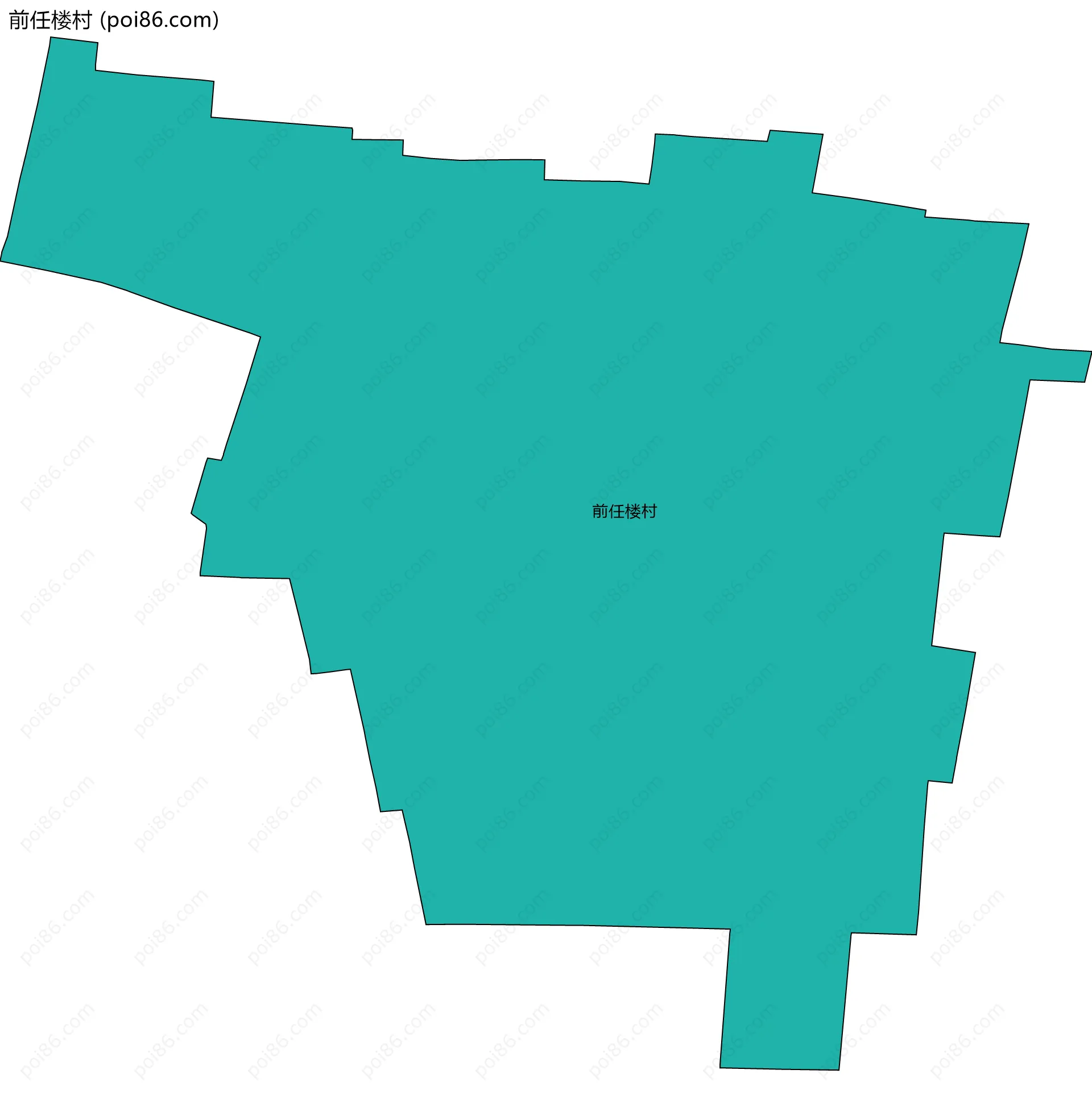 前任楼村边界地图
