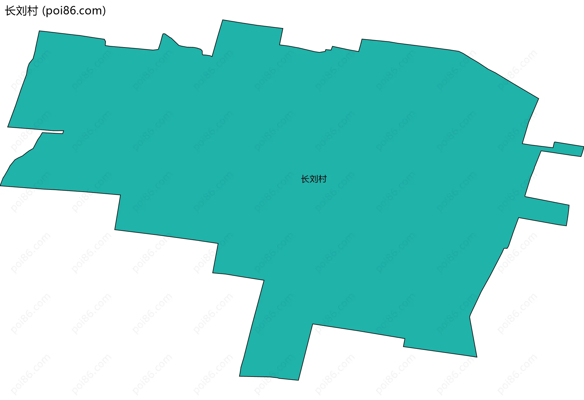 长刘村边界地图