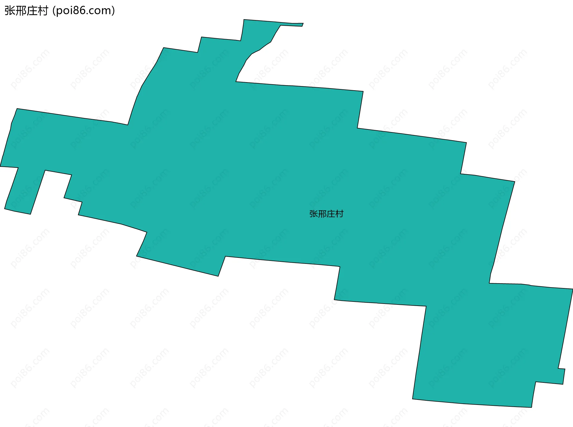 张邢庄村边界地图