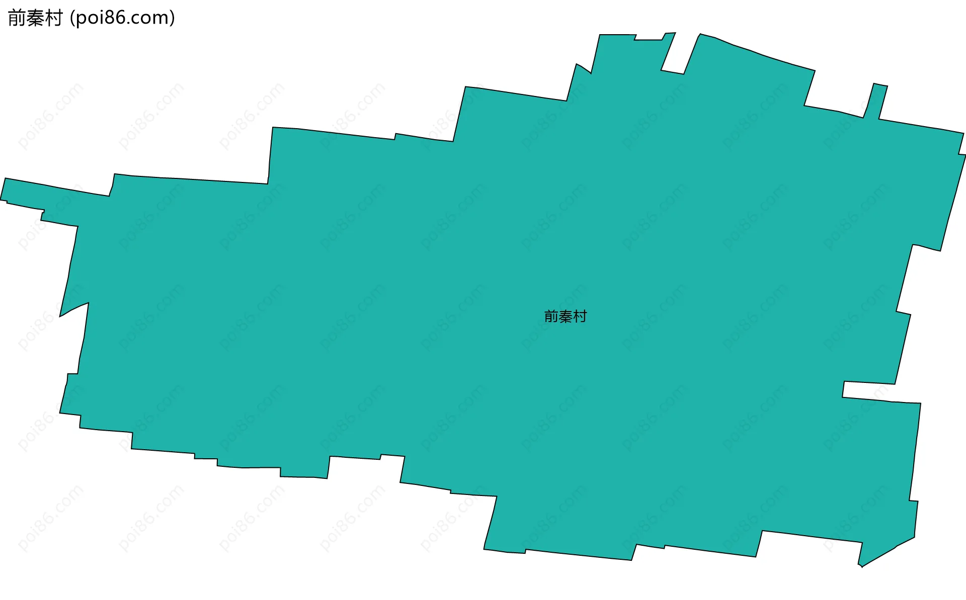 前秦村边界地图