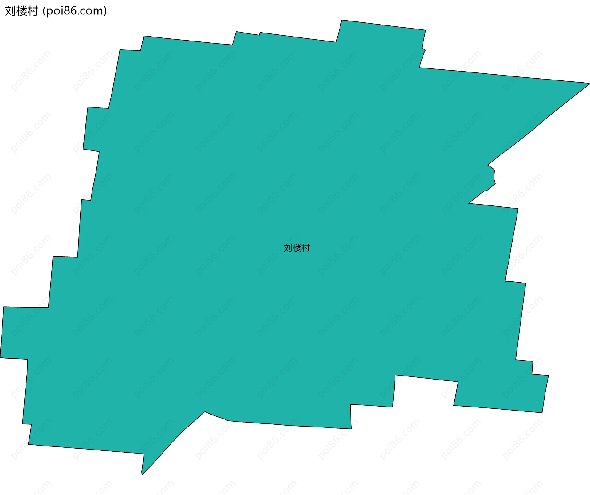 刘楼村边界地图