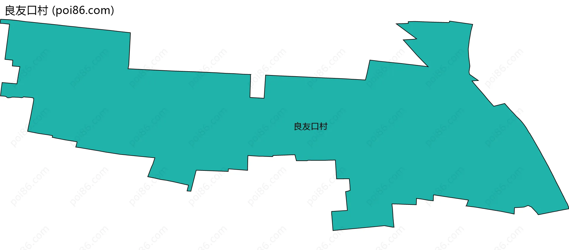 良友口村边界地图