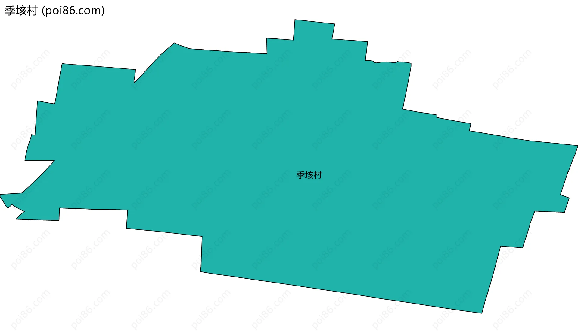 季垓村边界地图