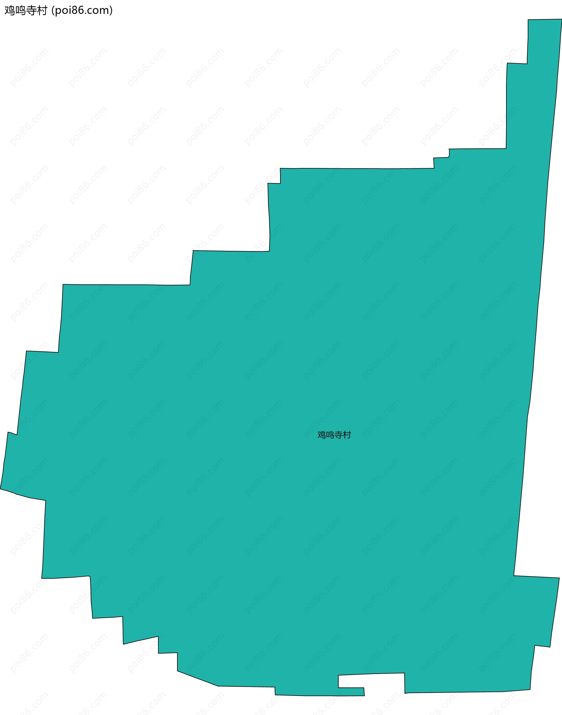鸡鸣寺村边界地图