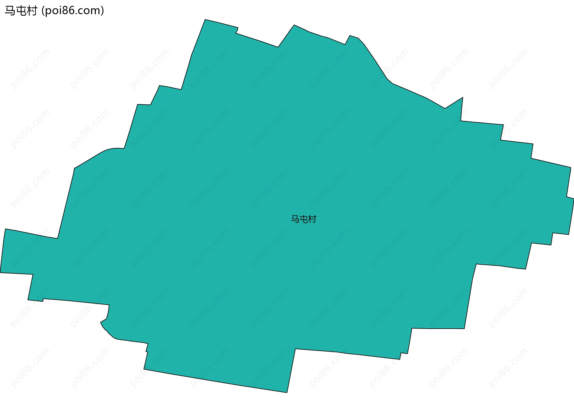 马屯村边界地图