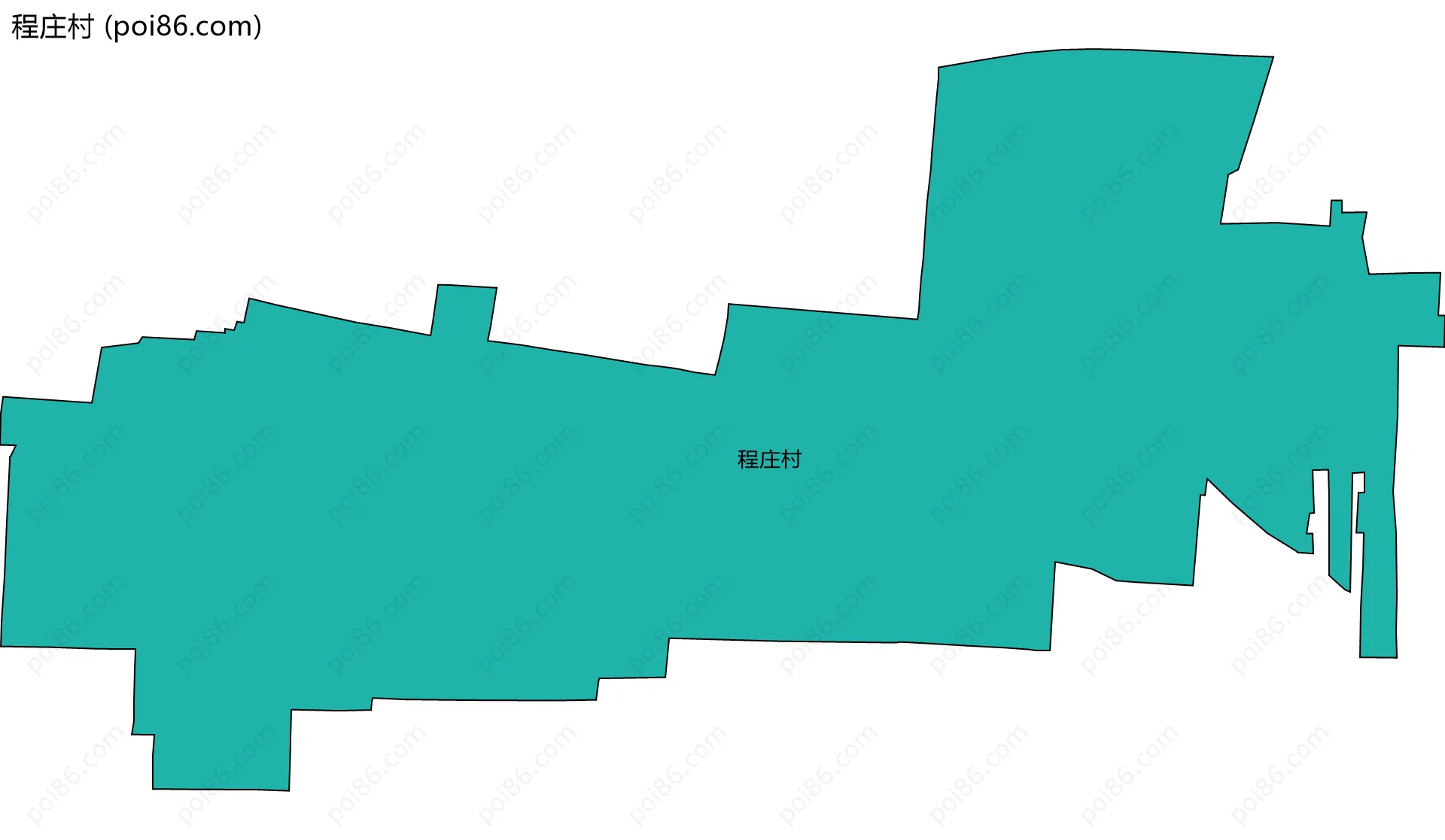 程庄村边界地图