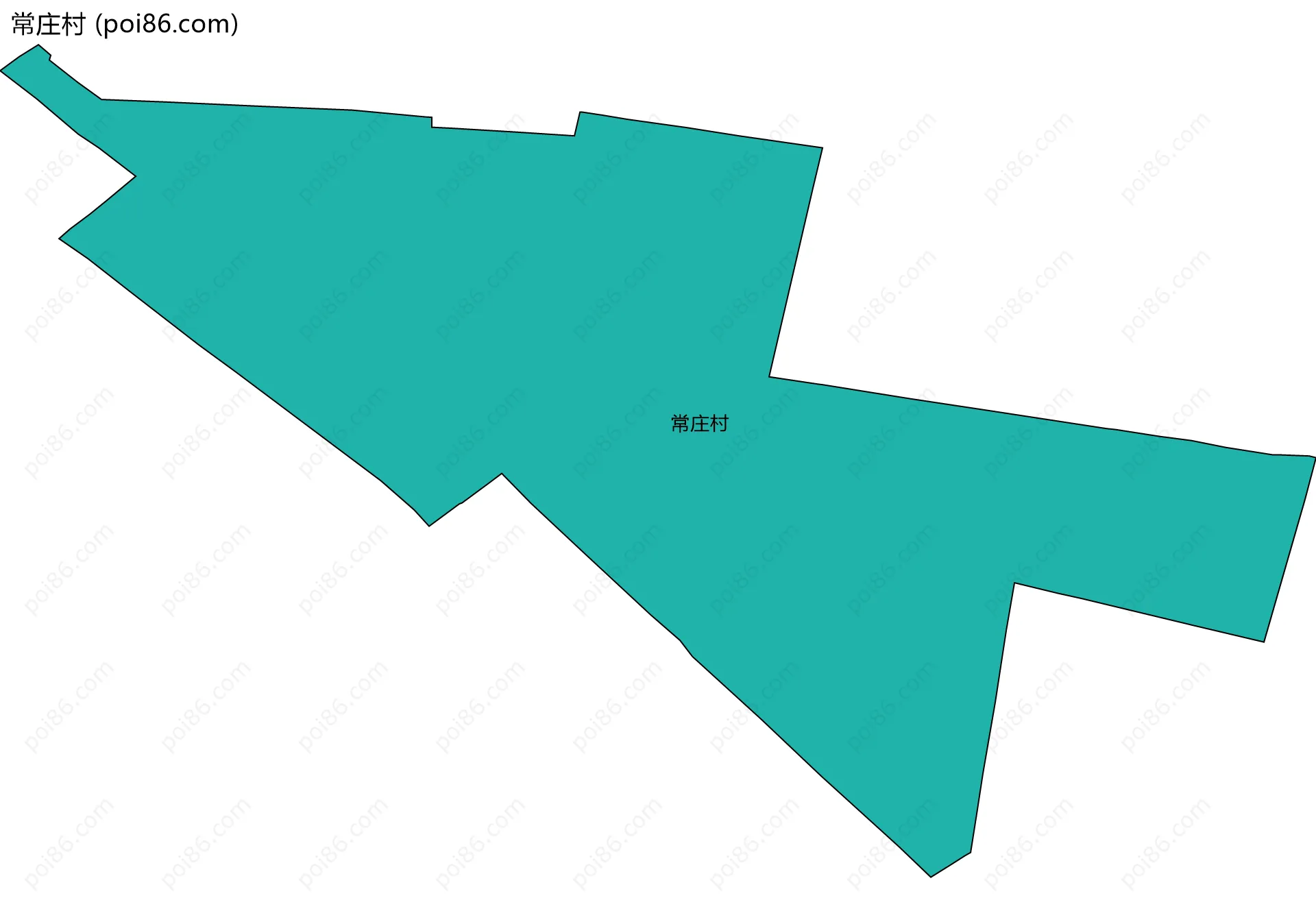 常庄村边界地图