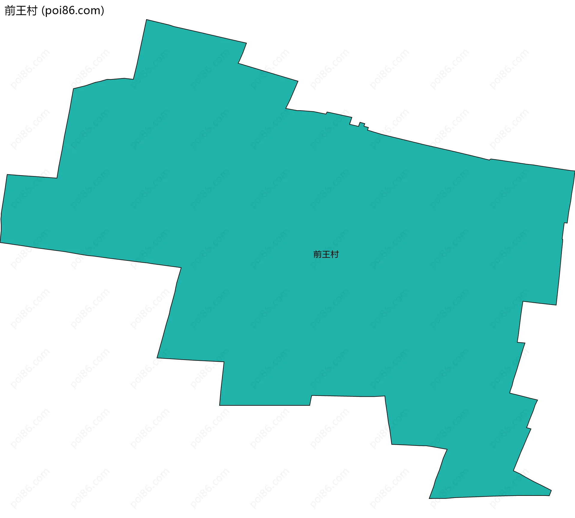 前王村边界地图