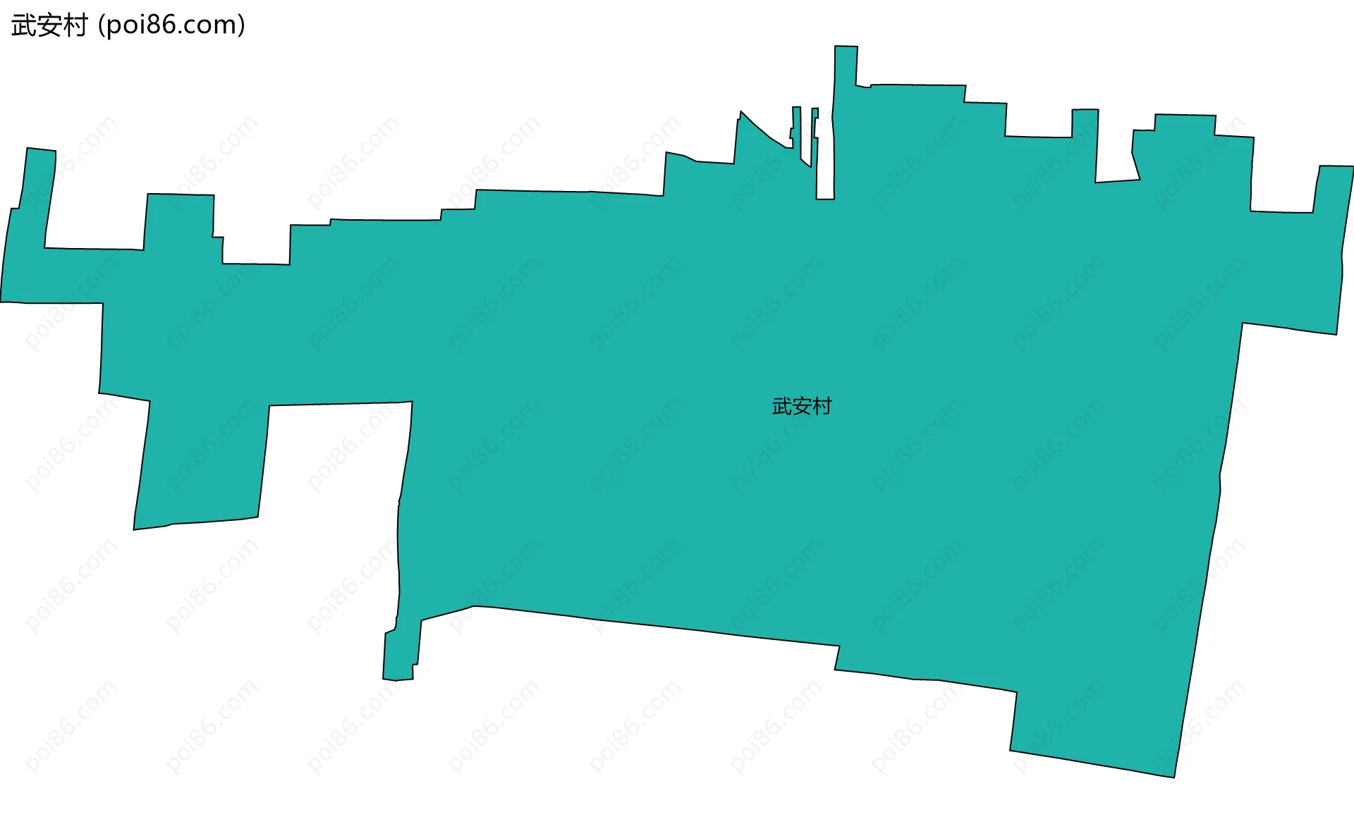 武安村边界地图