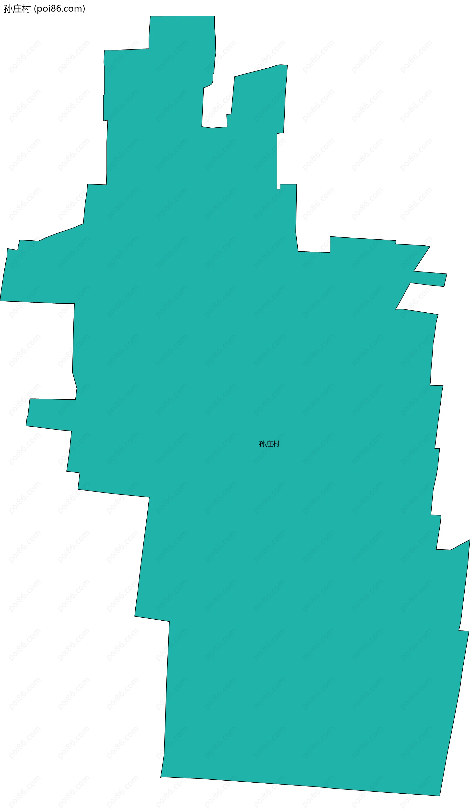 孙庄村边界地图