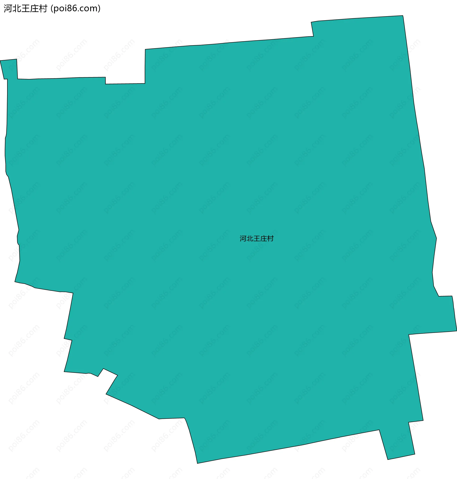 河北王庄村边界地图