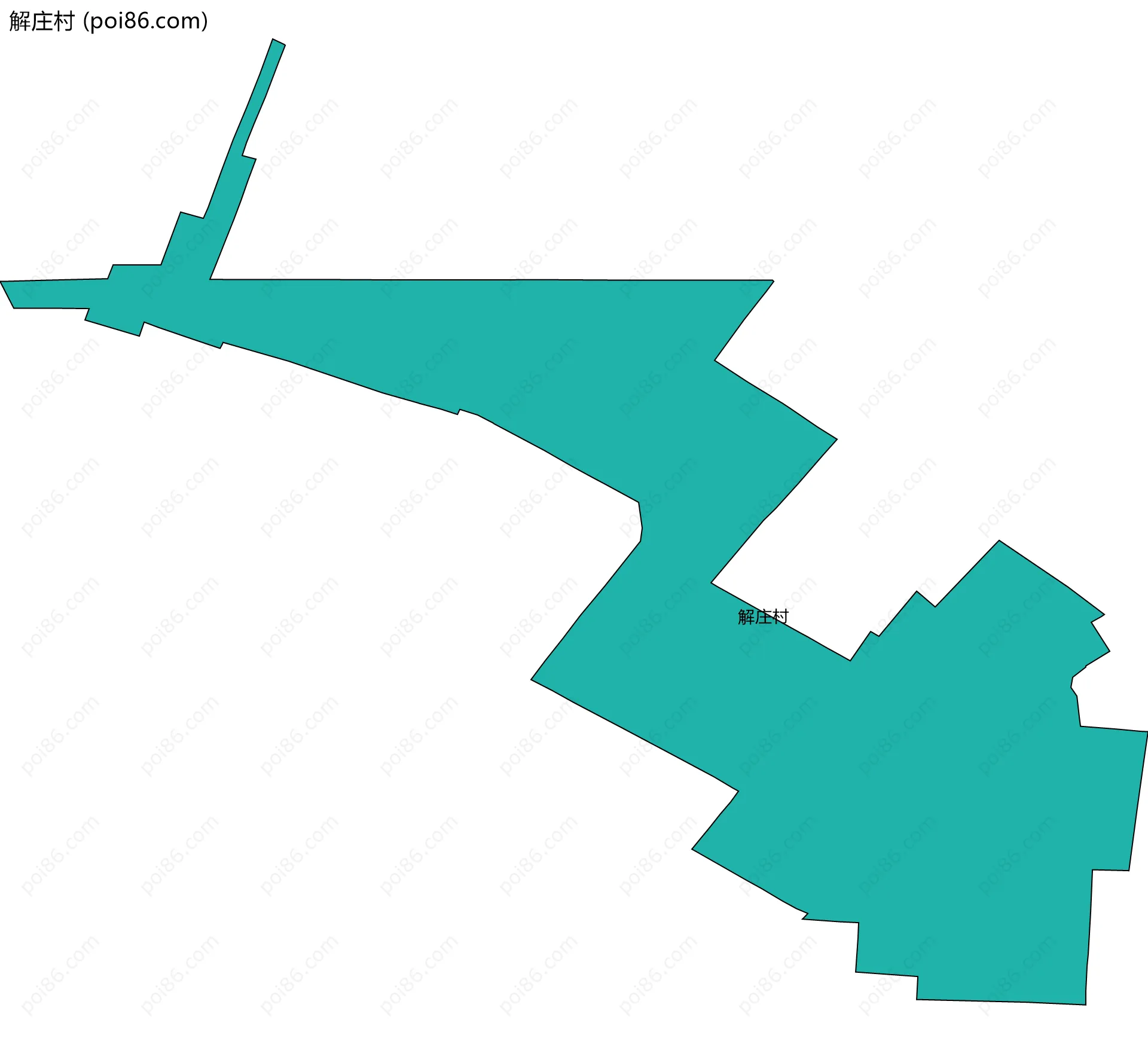 解庄村边界地图