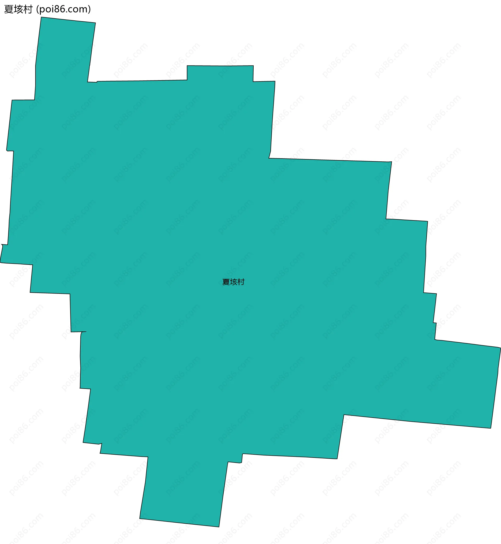 夏垓村边界地图