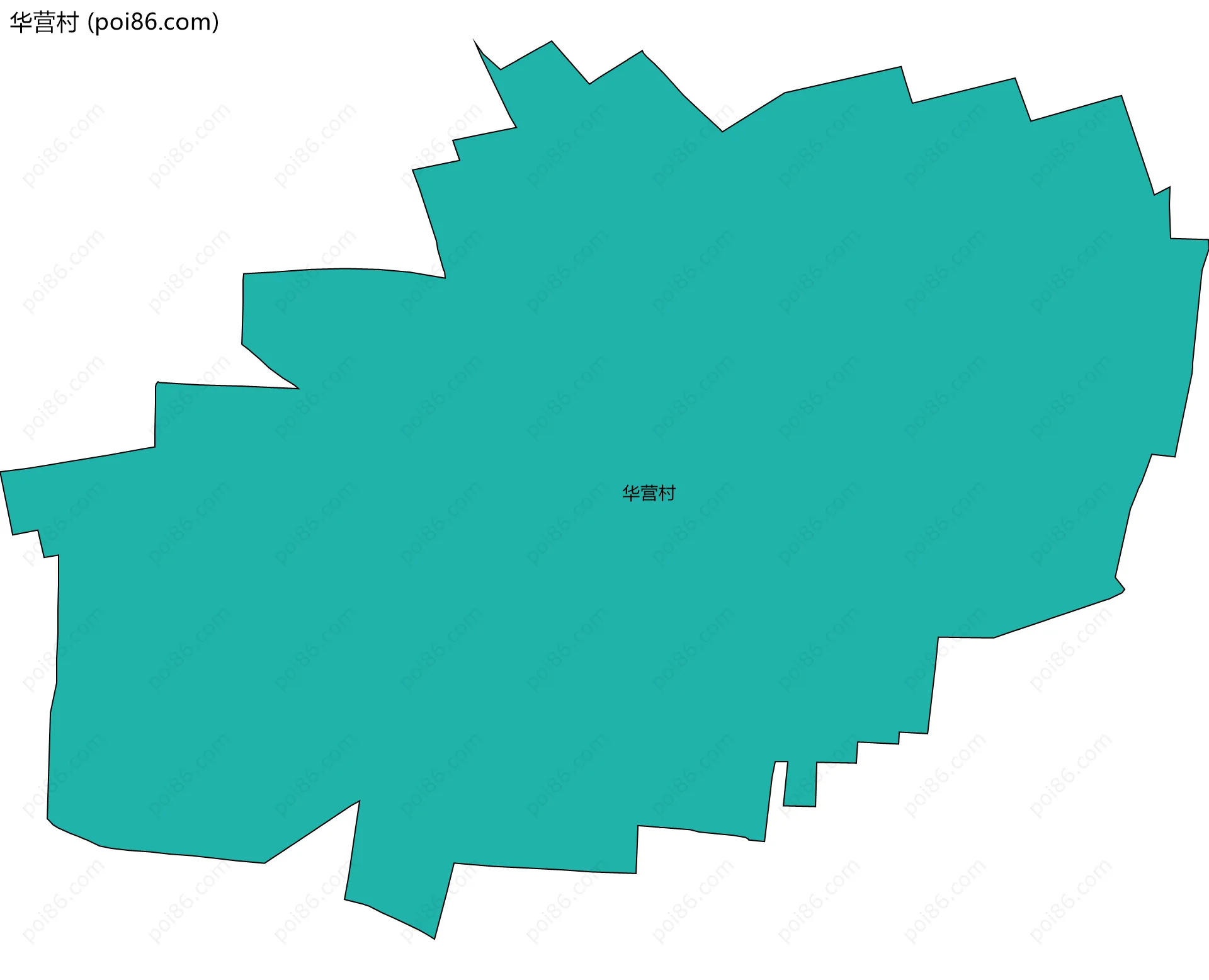 华营村边界地图