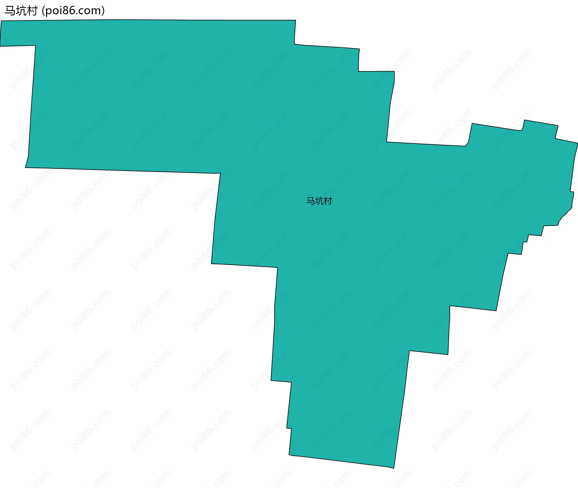 马坑村边界地图