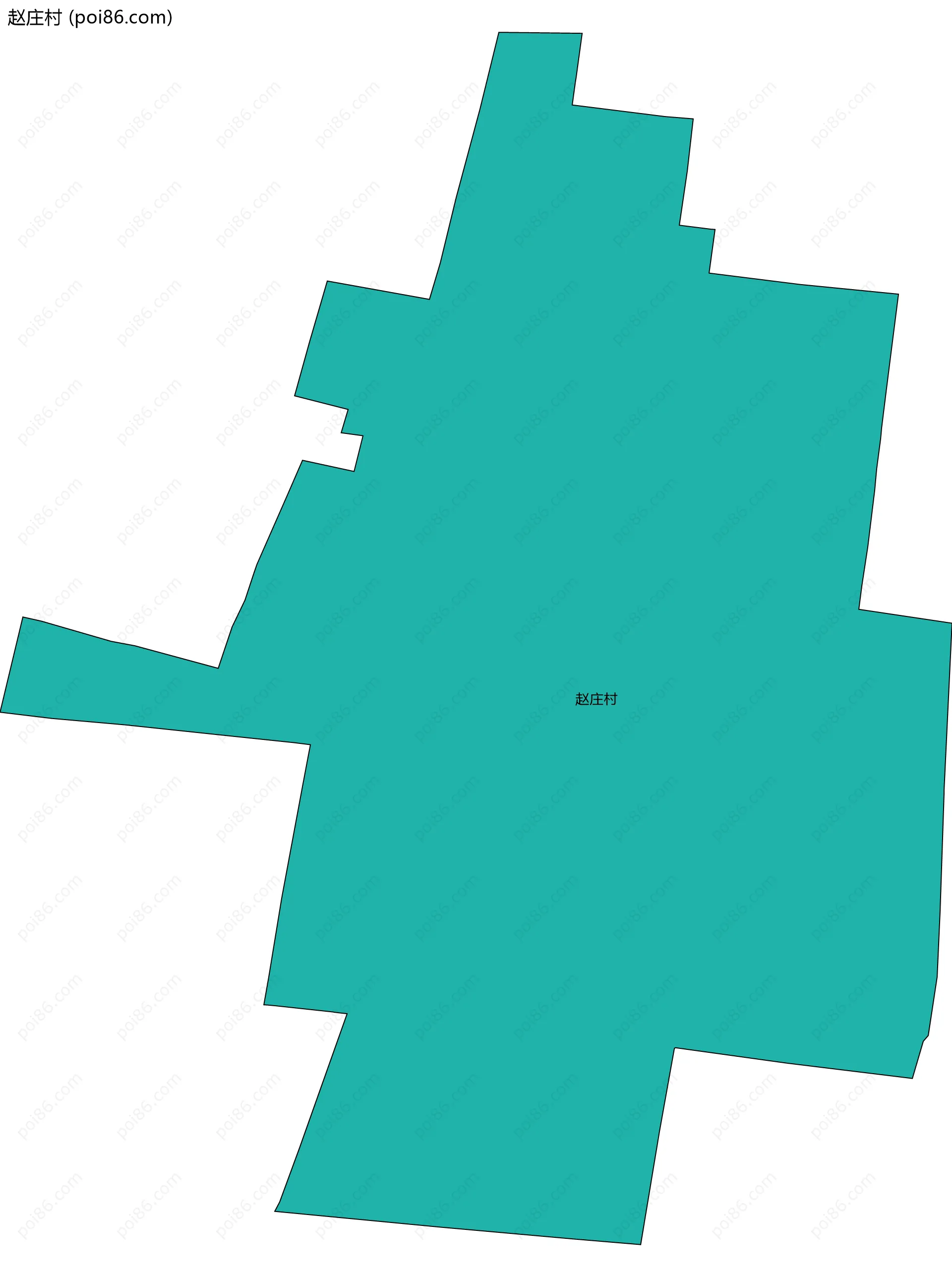 赵庄村边界地图