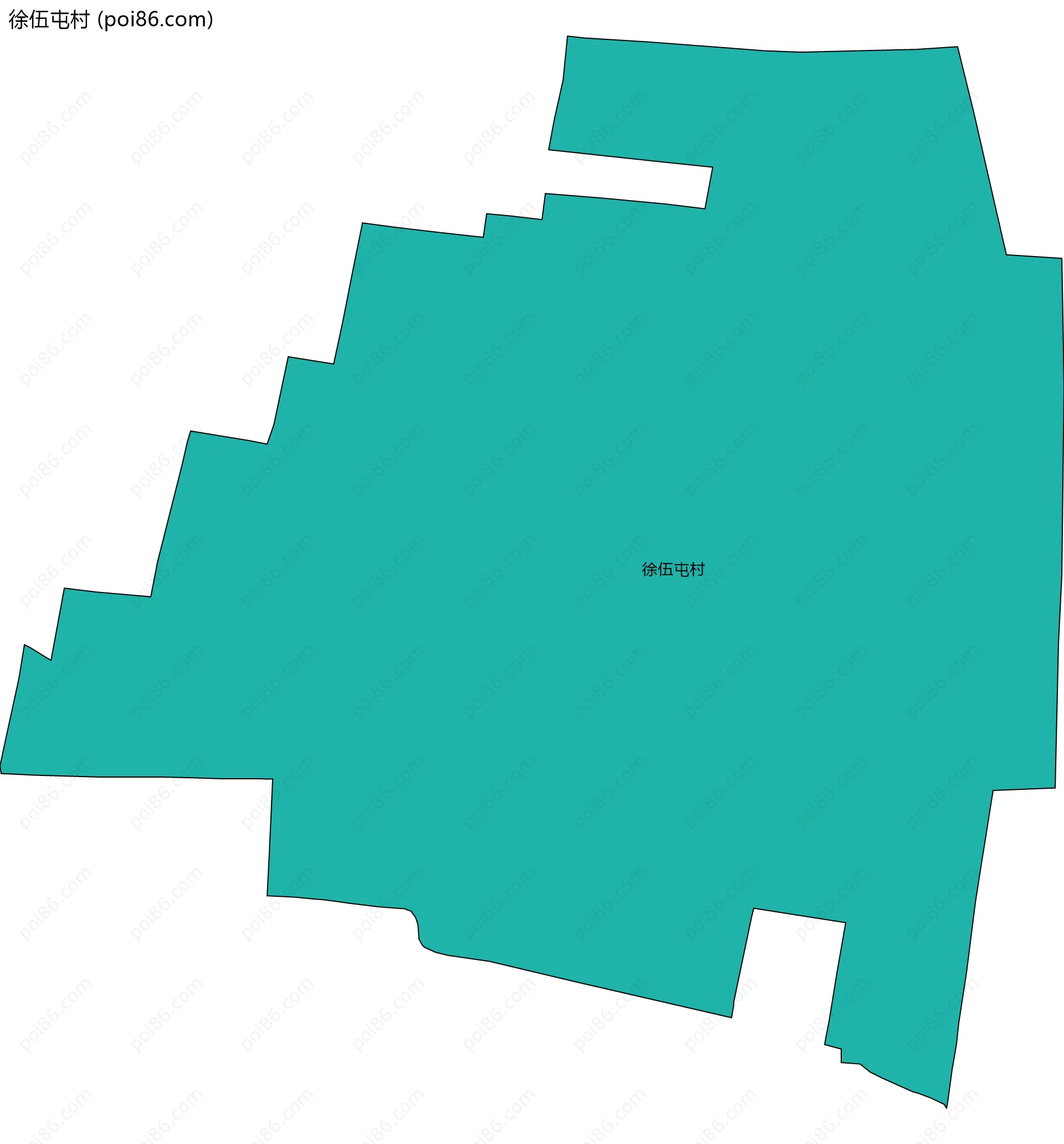 徐伍屯村边界地图