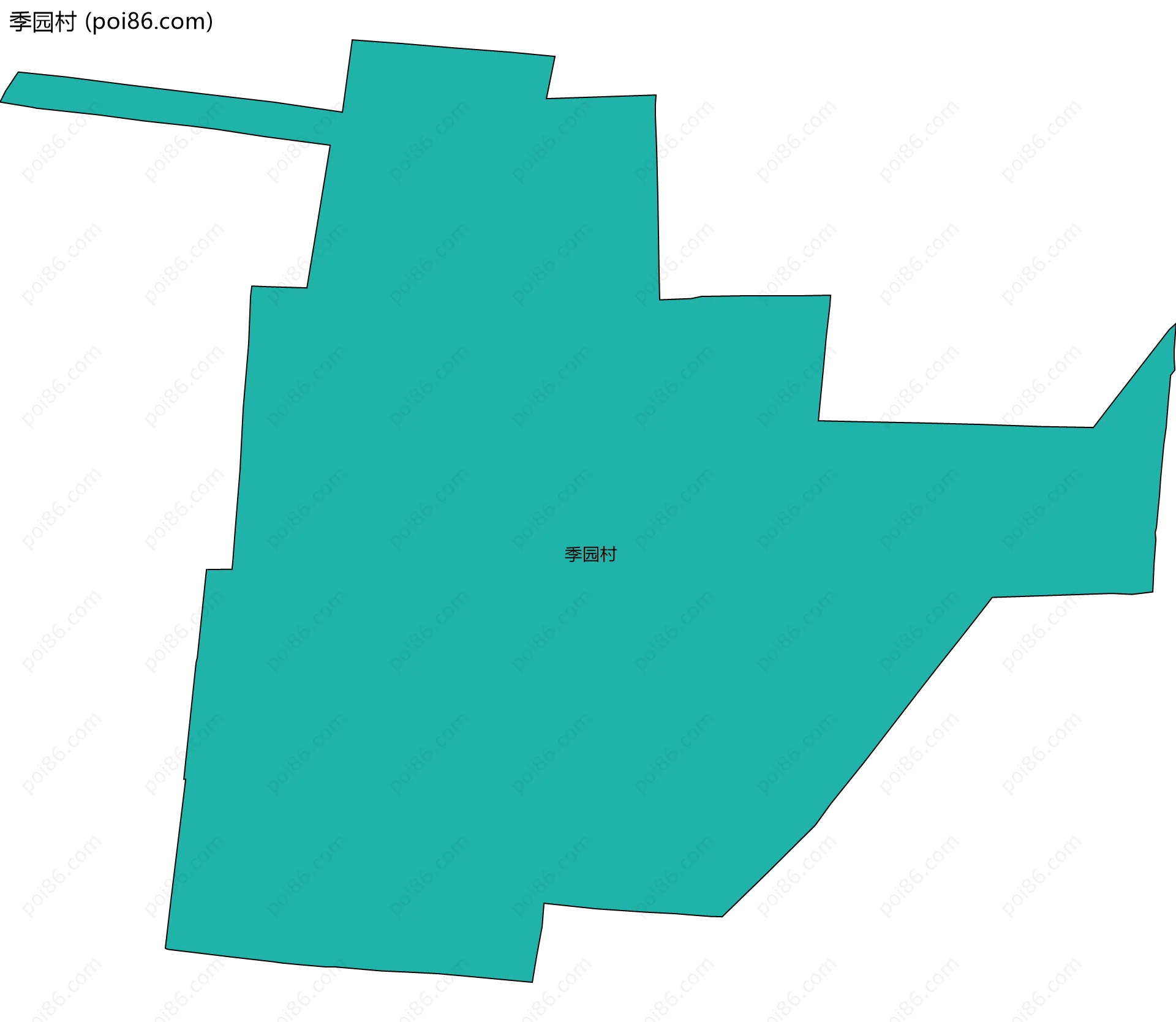 季园村边界地图