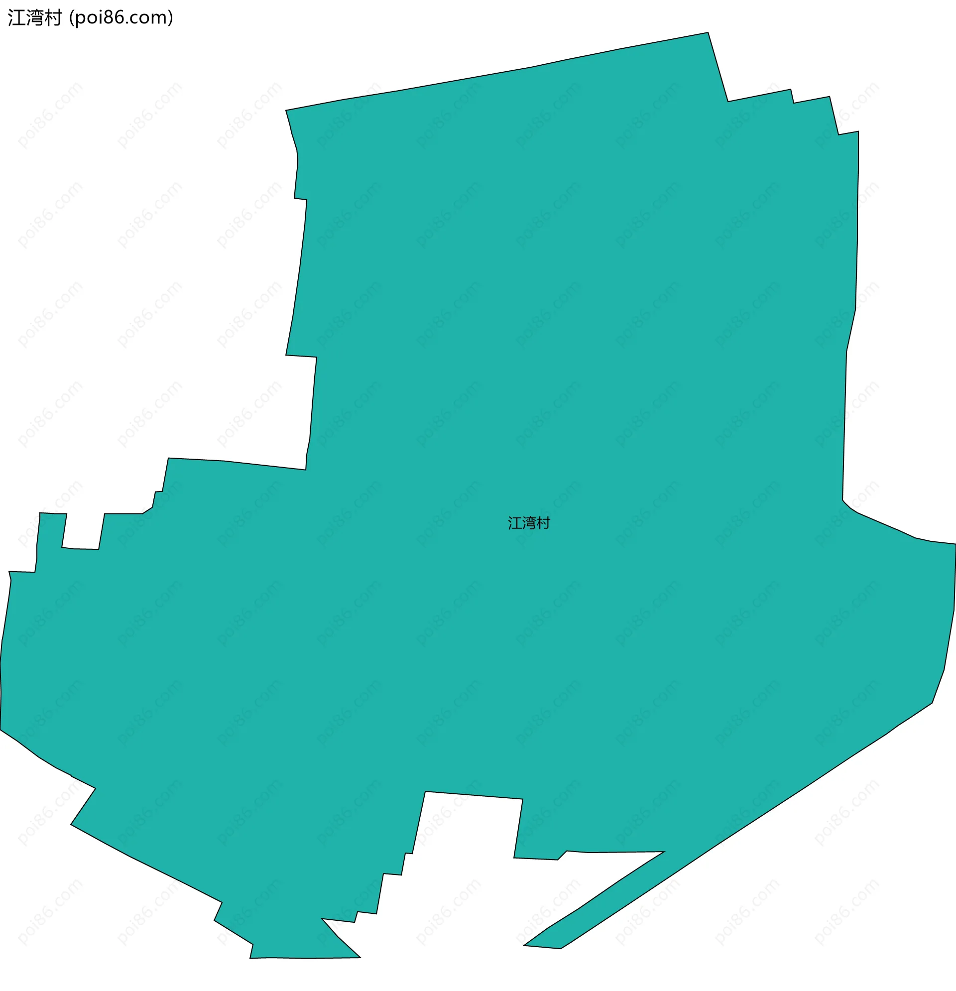 江湾村边界地图
