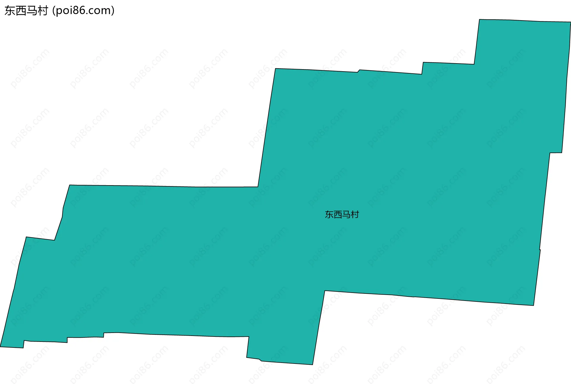 东西马村边界地图