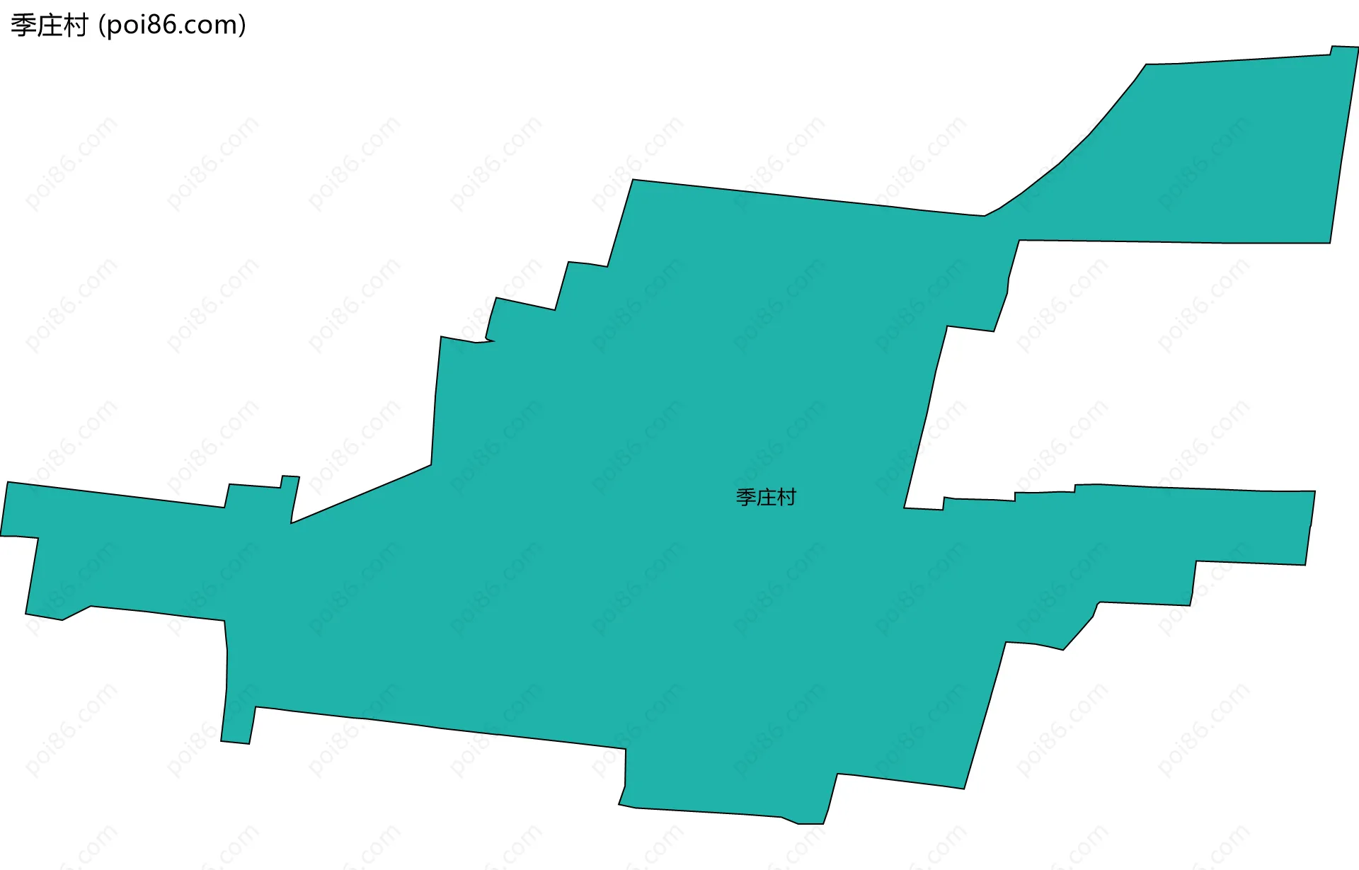 季庄村边界地图
